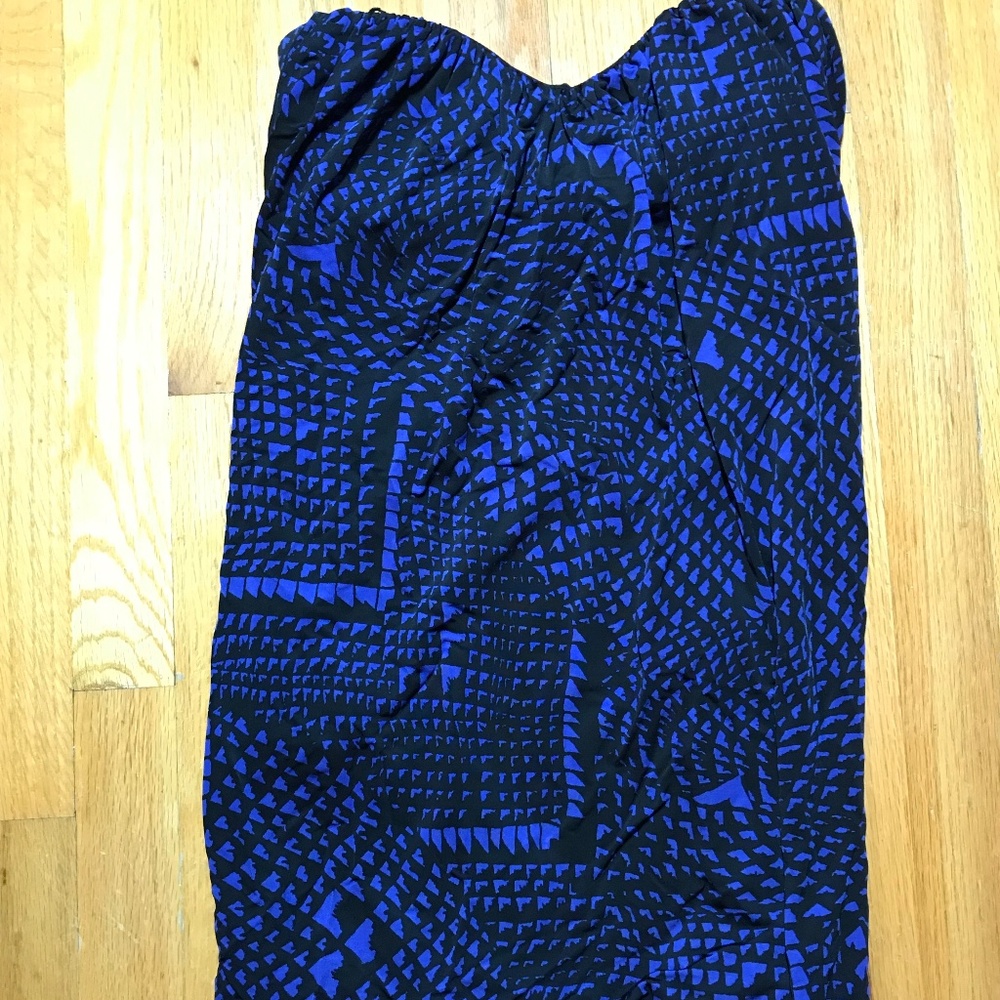 BCBG Maxazria strapless party dress